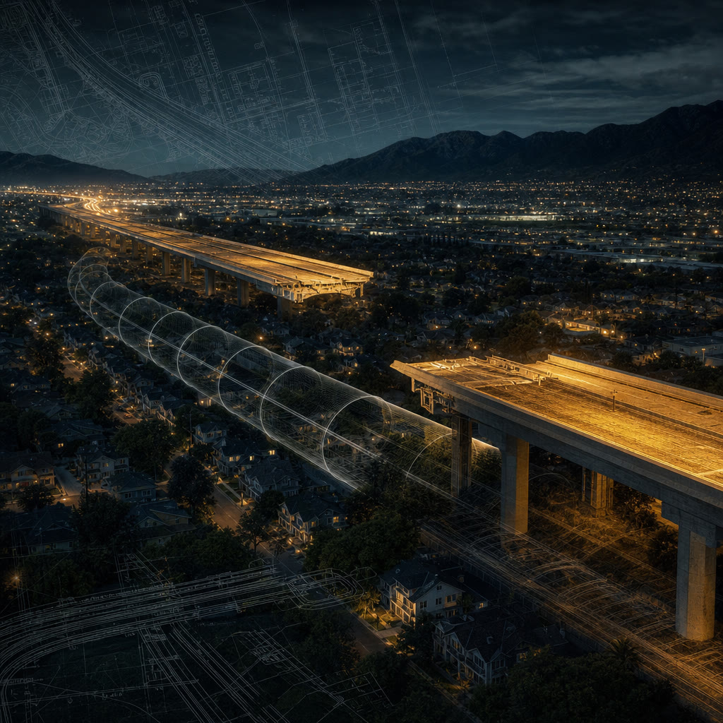 The freeway that Los Angeles almost finished — and then buried