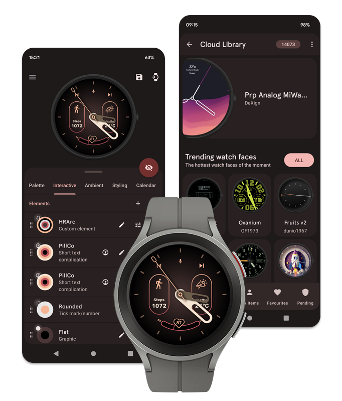 Pujie Watch Faces | Custom Wear OS Watch Face Designer